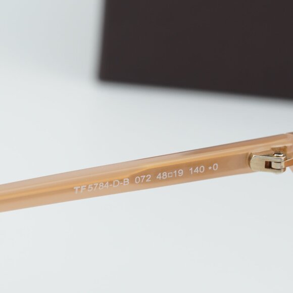 Tom Ford FT5784-D-B 072 Round Eyeglasses 48mm - Milky Pink/Blue Light Block - Picture 5 of 8